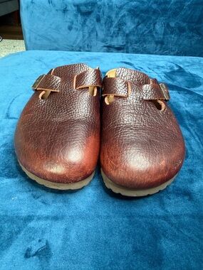 Birkenstock Boston Wire Buckle  Vintage Wood Roast Size US 7-7.5 Germany EUC